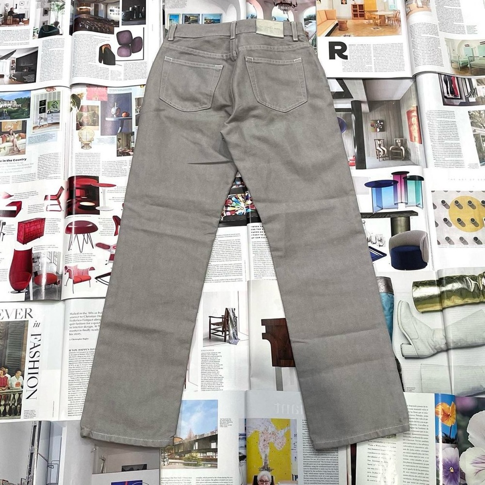 Calvin Klein grey mid-rise straight jeans
